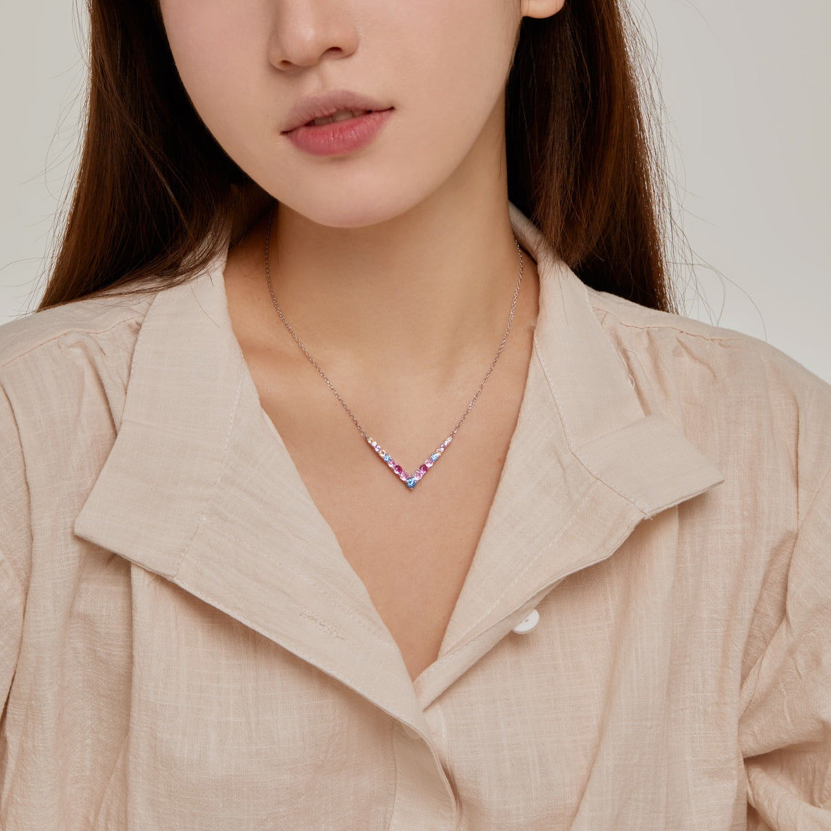 [Solara Jewelry]Ornate Round Cut Necklace