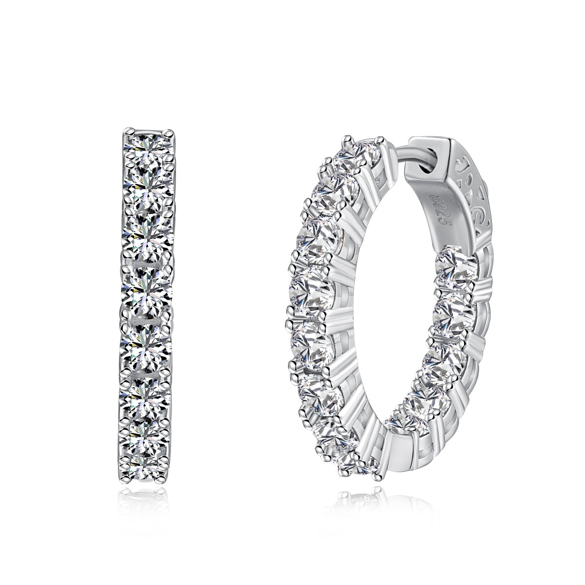 [Solara Jewelry]Unique Round Cut Daily Earrings