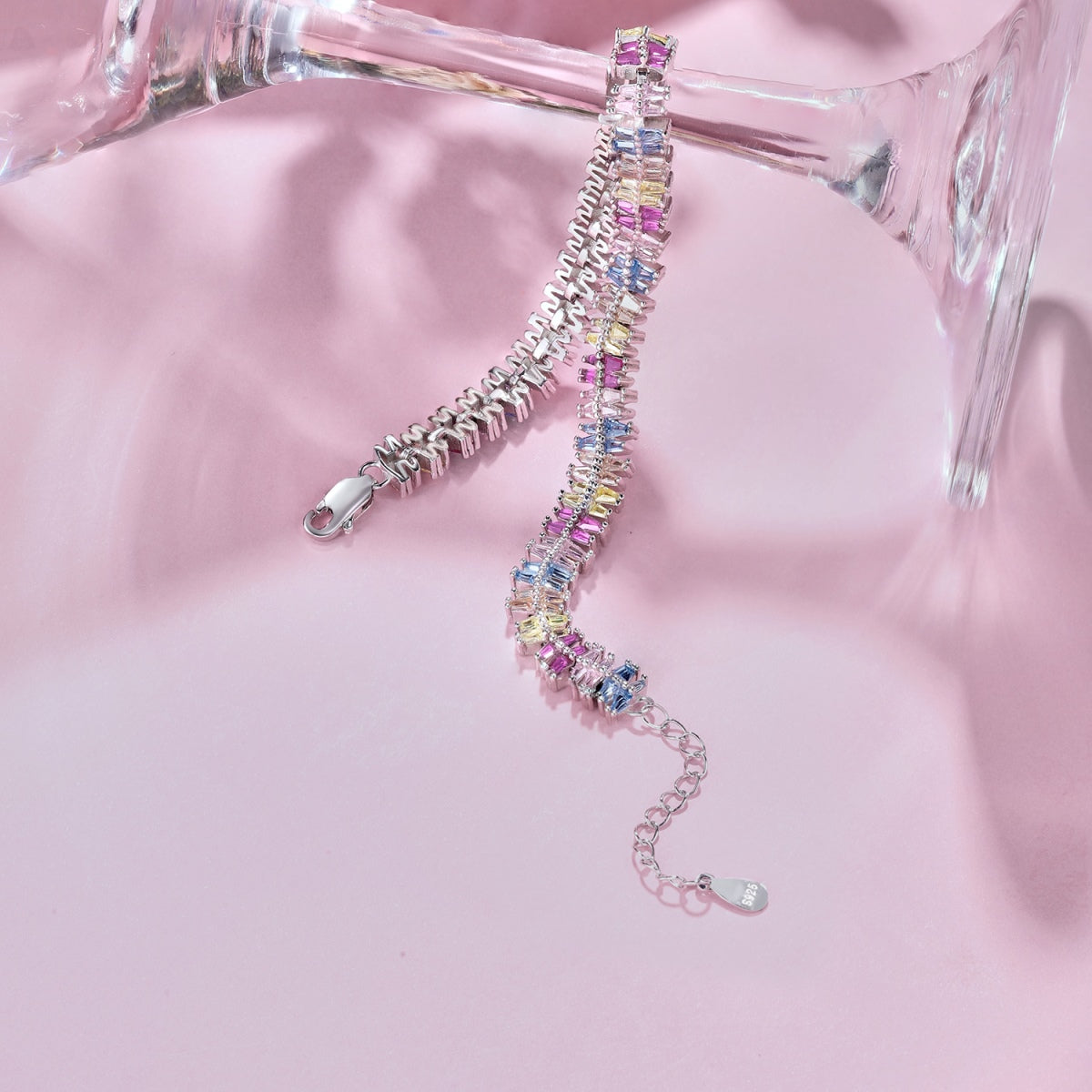 [Solara Jewelry]Sparkling Exquisite Multi Cut Party Bracelet