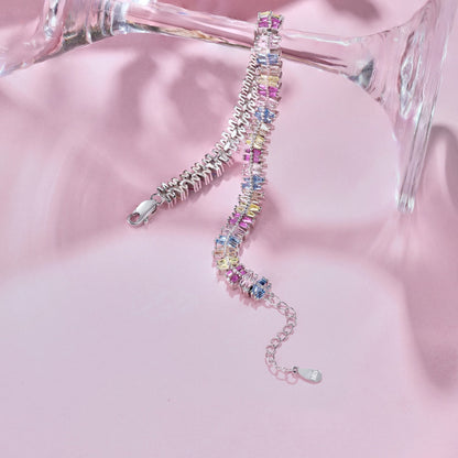 [Solara Jewelry]Sparkling Exquisite Multi Cut Party Bracelet
