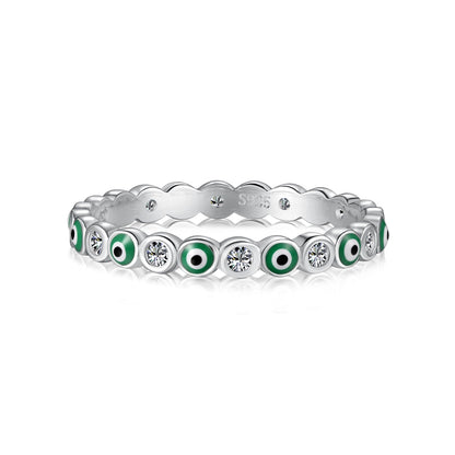 [Solara Jewelry]Sparkling Vibrant Round Shape Daily Ring