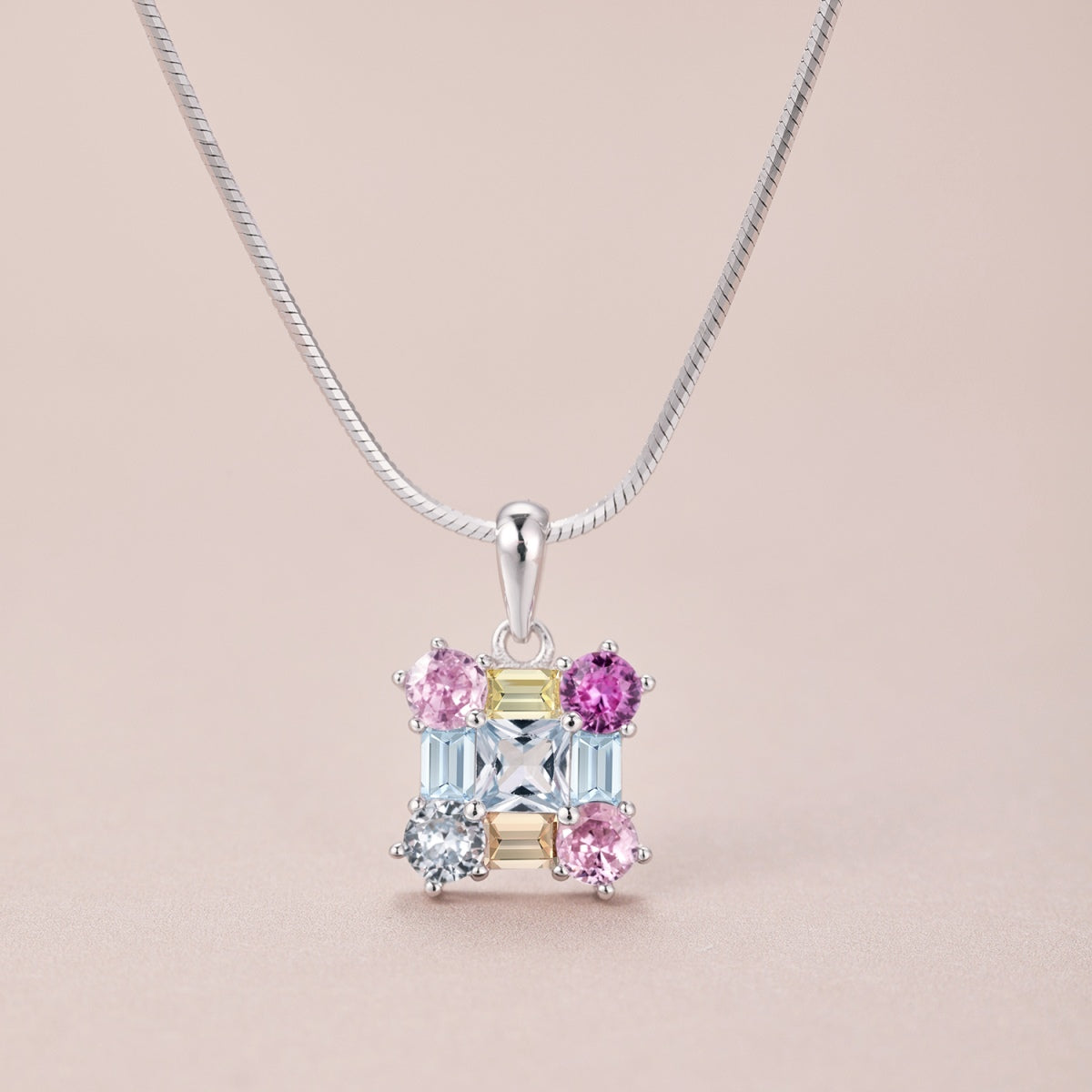[Solara Jewelry]Gorgeous Multi Colorful Necklace