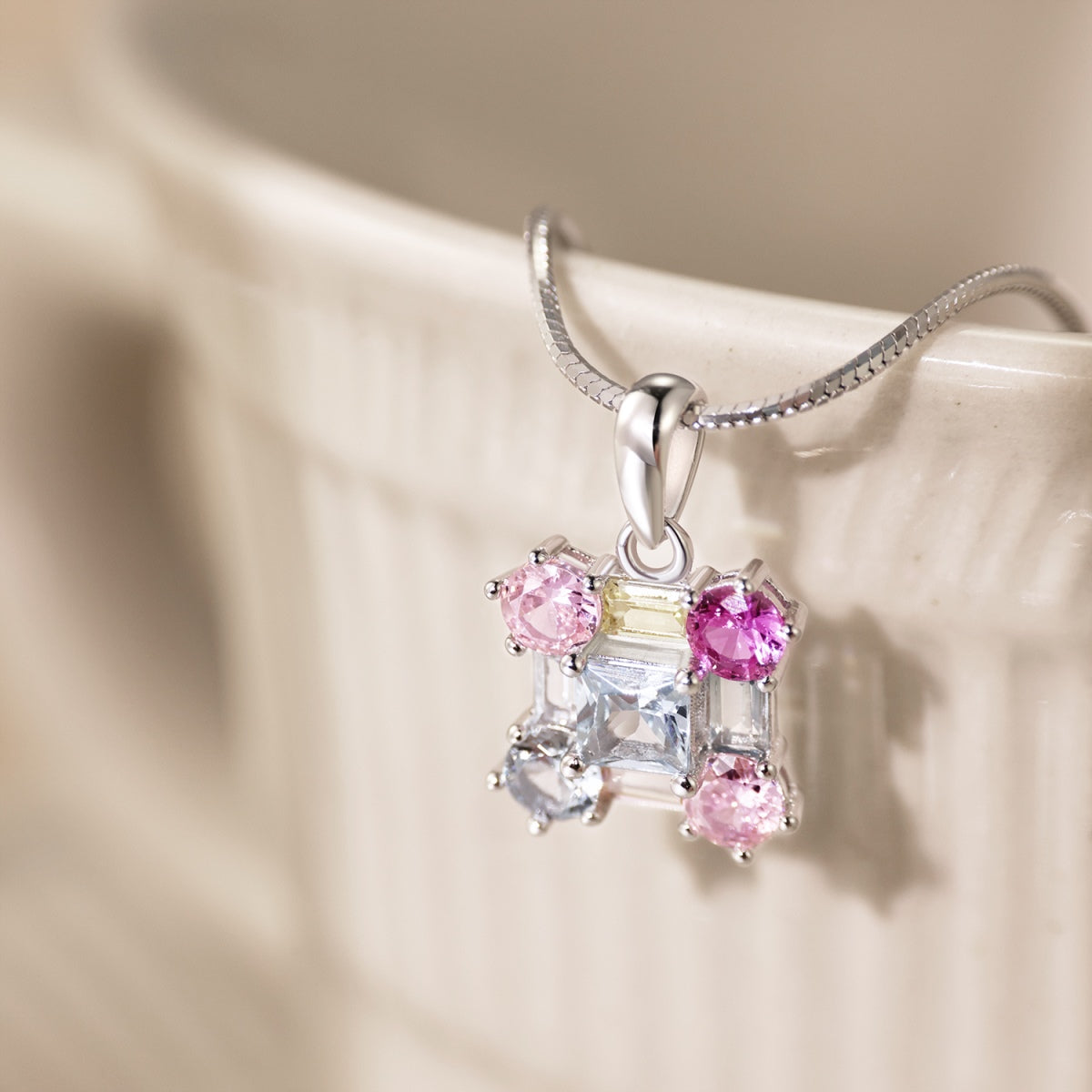 [Solara Jewelry]Gorgeous Multi Colorful Necklace