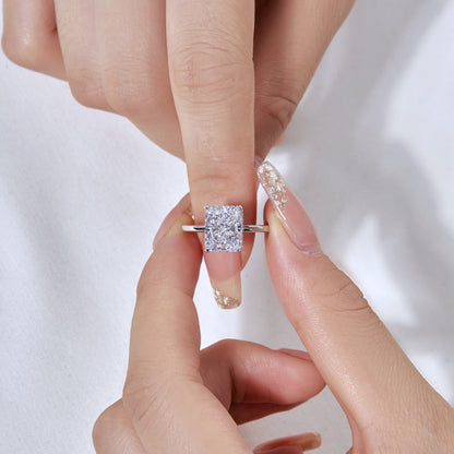 [Solara Jewelry]4.0 Carat Ornate Enchanting Radiand Cut Banquet Ring