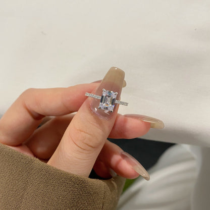 [Solara Jewelry]2.0 Carat Scintillating Ornate Radiant Cut Party Ring