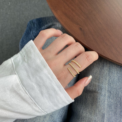 [Solara Jewelry]Unique Vibrant Entangle Daily Ring