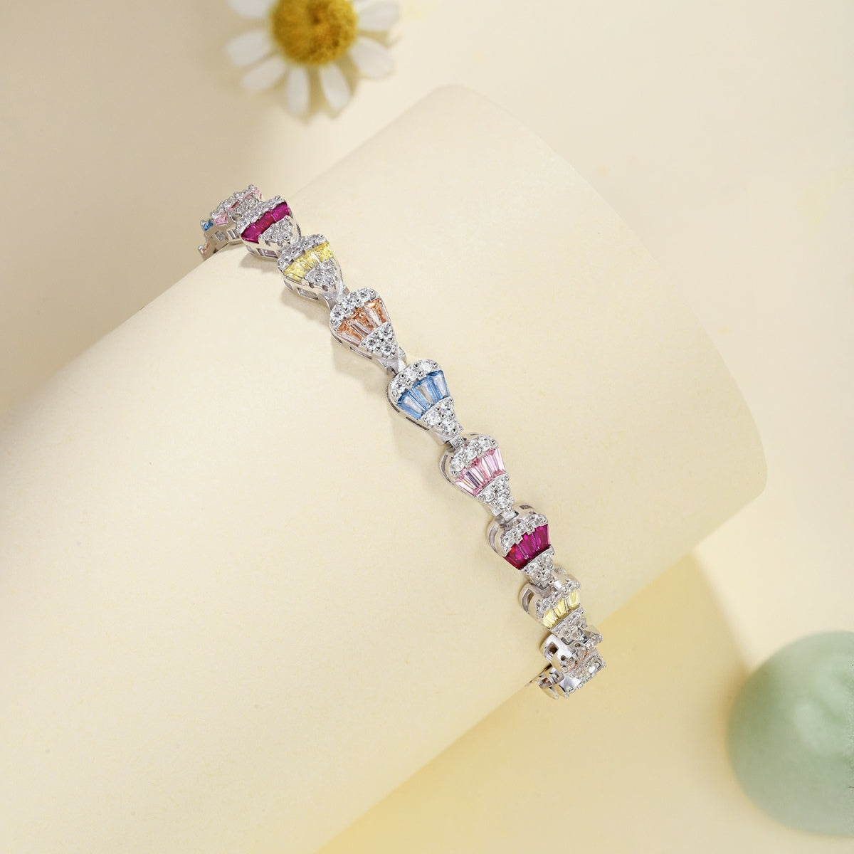 [Solara Jewelry]Radiant Water Drop Shape Daily Bracelet