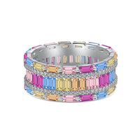 [Solara Jewelry]Dazzling Colorful Radiant Cut Party Ring