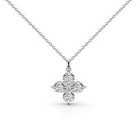 [Solara Jewelry]Four-Leaf Clover And Eight-Pointed Star Necklace
