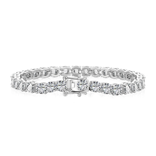 [Solara Jewelry]Ornate Sparkling Round Cut Wedding Bracelet