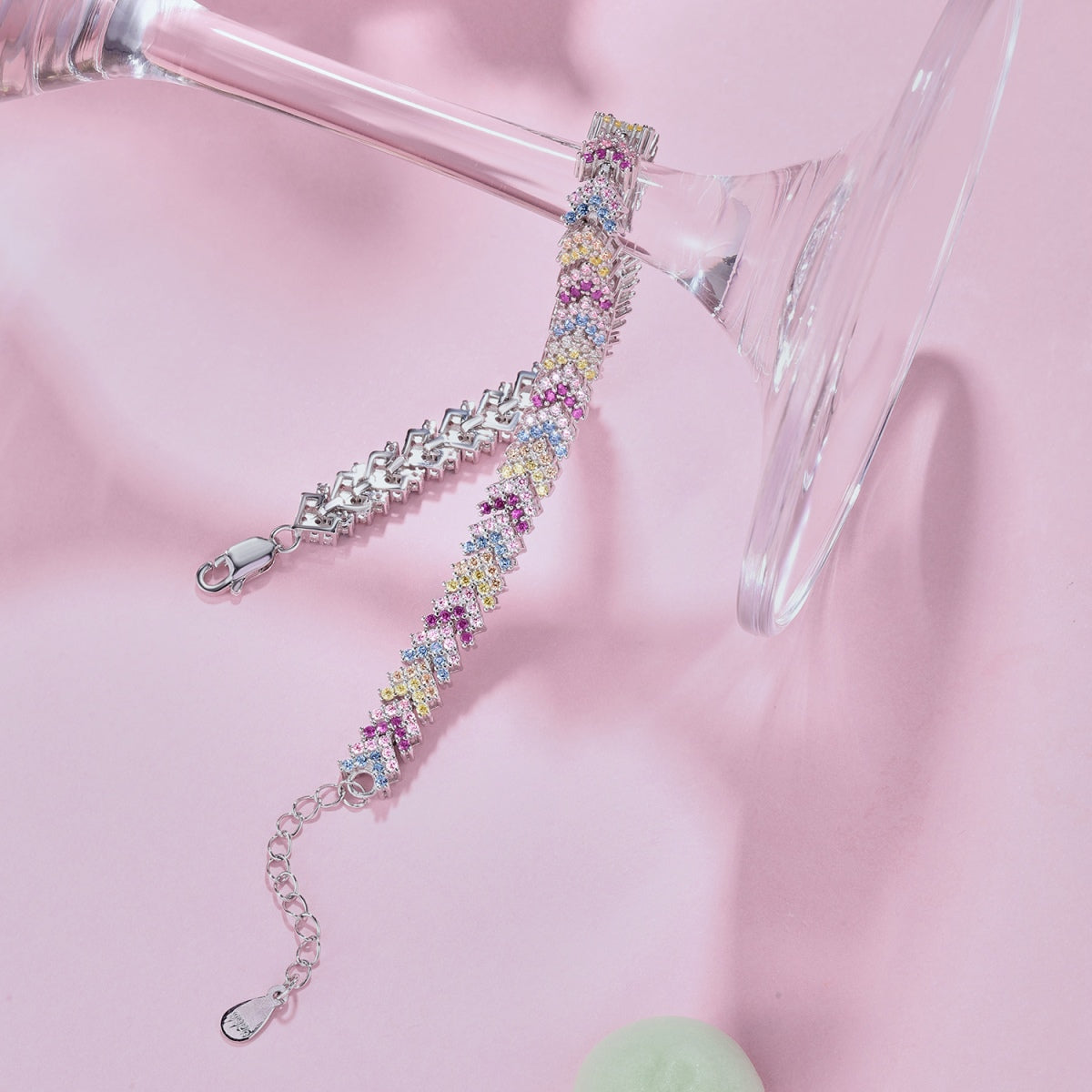 [Solara Jewelry]Ornate Sparkling Round Cut Party Bracelet