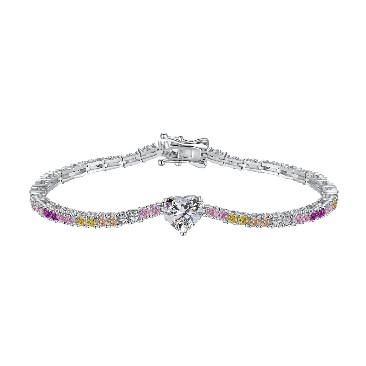 [Solara Jewelry]Delicate Romantic Heart Shape Lover Bracelet