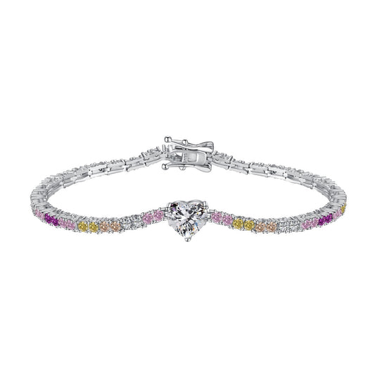 [Solara Jewelry]Delicate Romantic Heart Shape Lover Bracelet