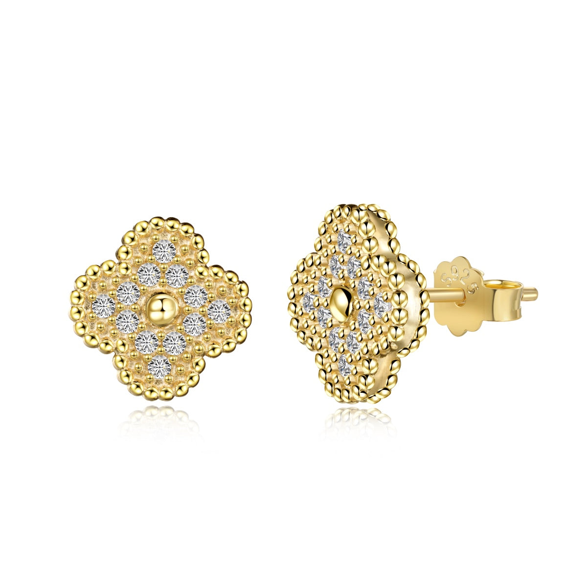 [Solara Jewelry]Four Leaf Clover Fashion Earrings