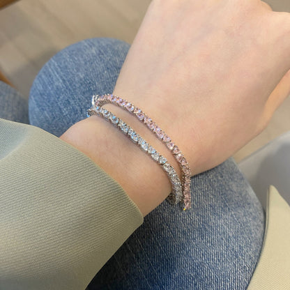 [Solara Jewelry]Dazzling Romantic Heart Shape Lover Bracelet