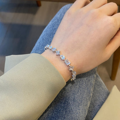 [Solara Jewelry]Unique Exquisite Multi Cut Daily Bracelet