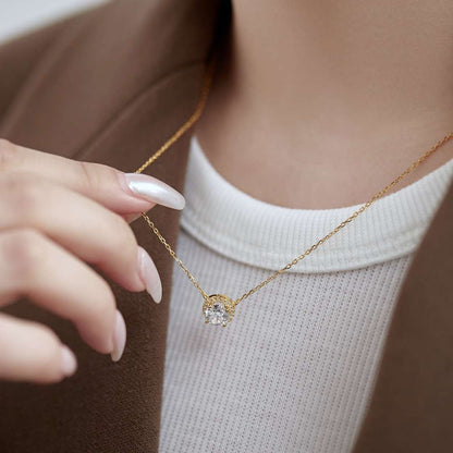 [Solara Jewelry]Luxurious Round Cut Necklace