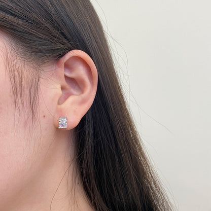 [Solara Jewelry]Radiant Luxurious Princess Cut Daily Earrings