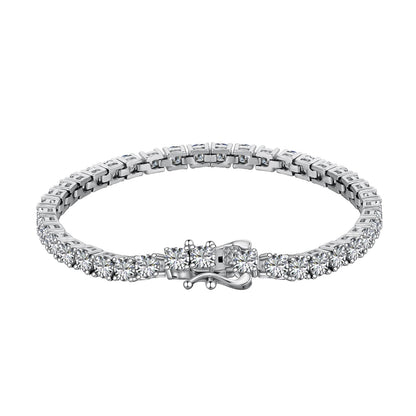 [Solara Jewelry]Luxurious Ornate Round Cut Tennis Bracelet