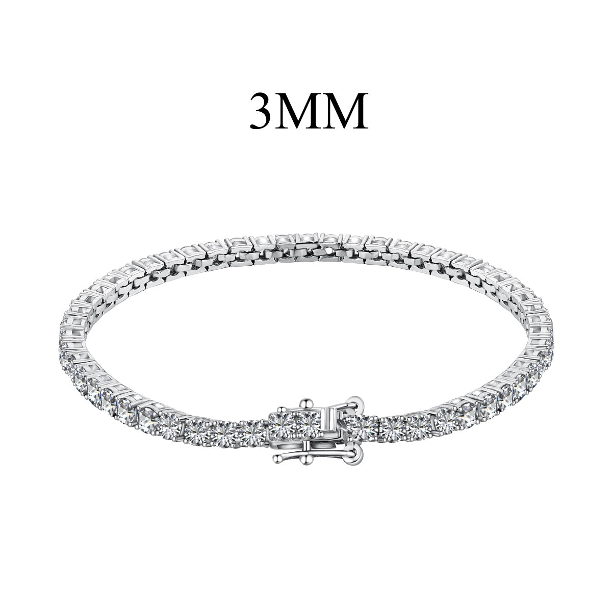 [Solara Jewelry]Radiant Colorful Round Cut Party Bracelet