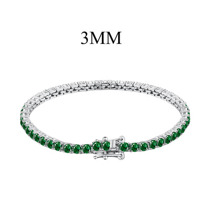[Solara Jewelry]Radiant Colorful Round Cut Party Bracelet