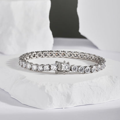 [Solara Jewelry]Ornate Sparkling Round Cut Wedding Bracelet