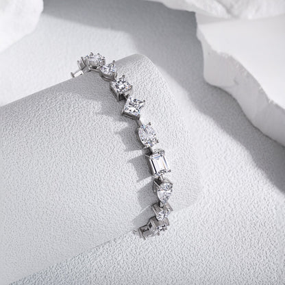 [Solara Jewelry]Unique Exquisite Multi Cut Daily Bracelet