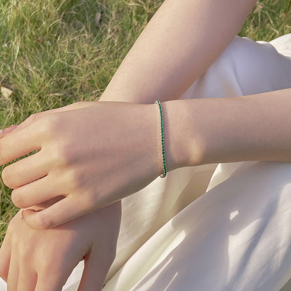 [Solara Jewelry]Radiant Colorful Round Cut Party Bracelet
