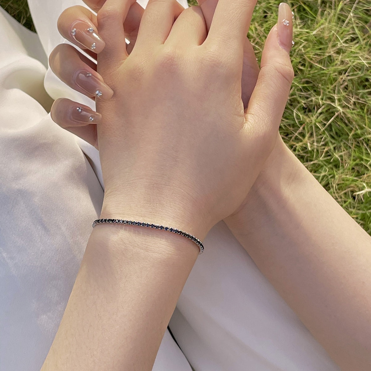[Solara Jewelry]Radiant Colorful Round Cut Party Bracelet