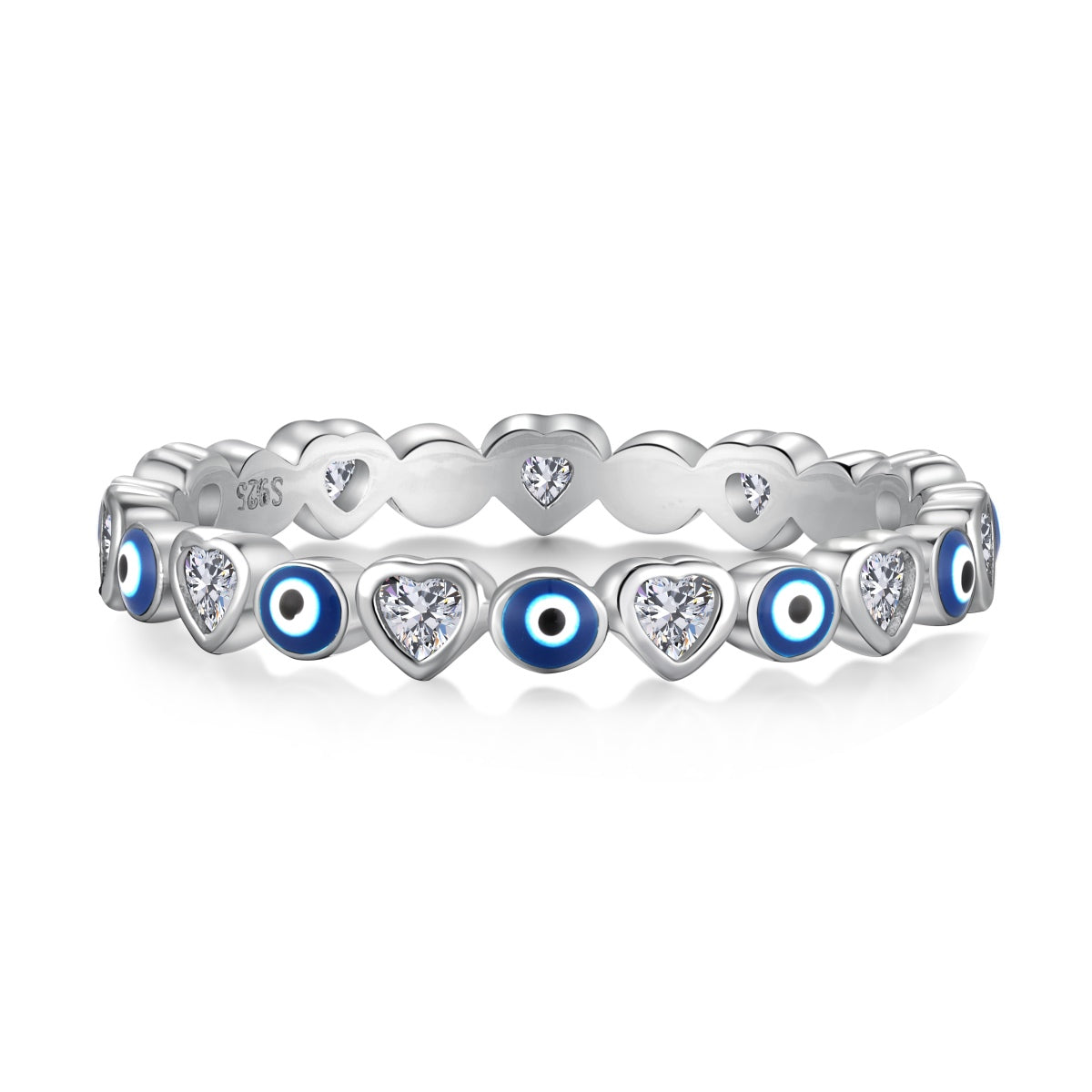 [Solara Jewelry]Radiant Colorful Round Shape Daily Ring