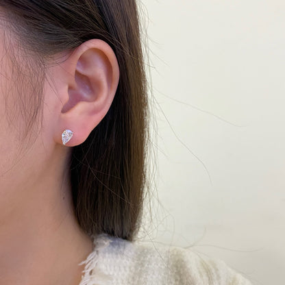 [Solara Jewelry]Ornate Water Drop Shape Earrings