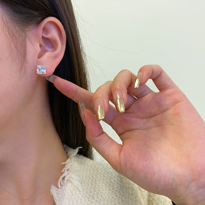 [Solara Jewelry]Ornate Square Shape Earrings