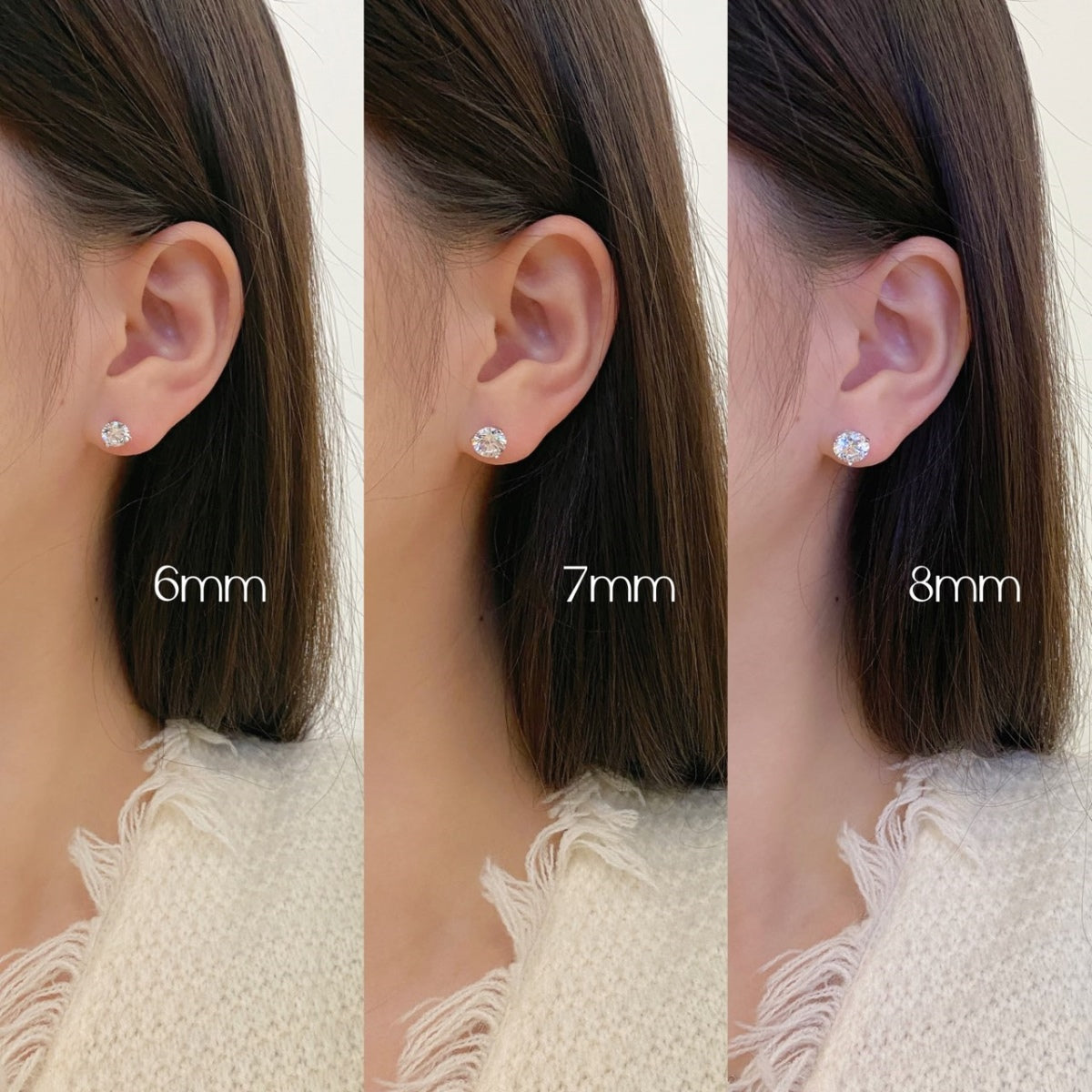 [Solara Jewelry]Dainty Round Shape Earrings
