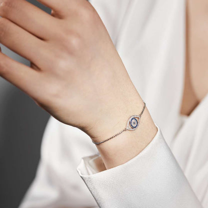 [Solara Jewelry]Dazzling Eye Shape Necklace