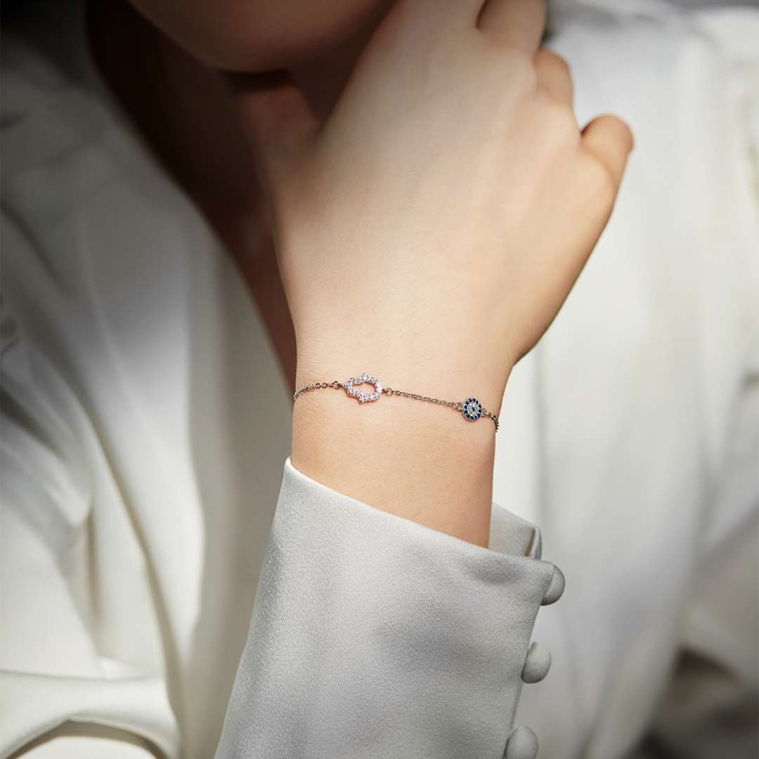 [Solara Jewelry]Gost Shape & Round Shape Necklace