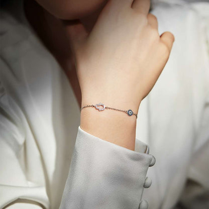 [Solara Jewelry]Gost Shape & Round Shape Necklace