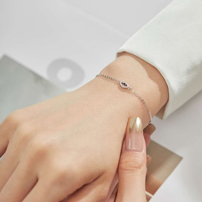 [Solara Jewelry]Evil Eye Shape Necklace