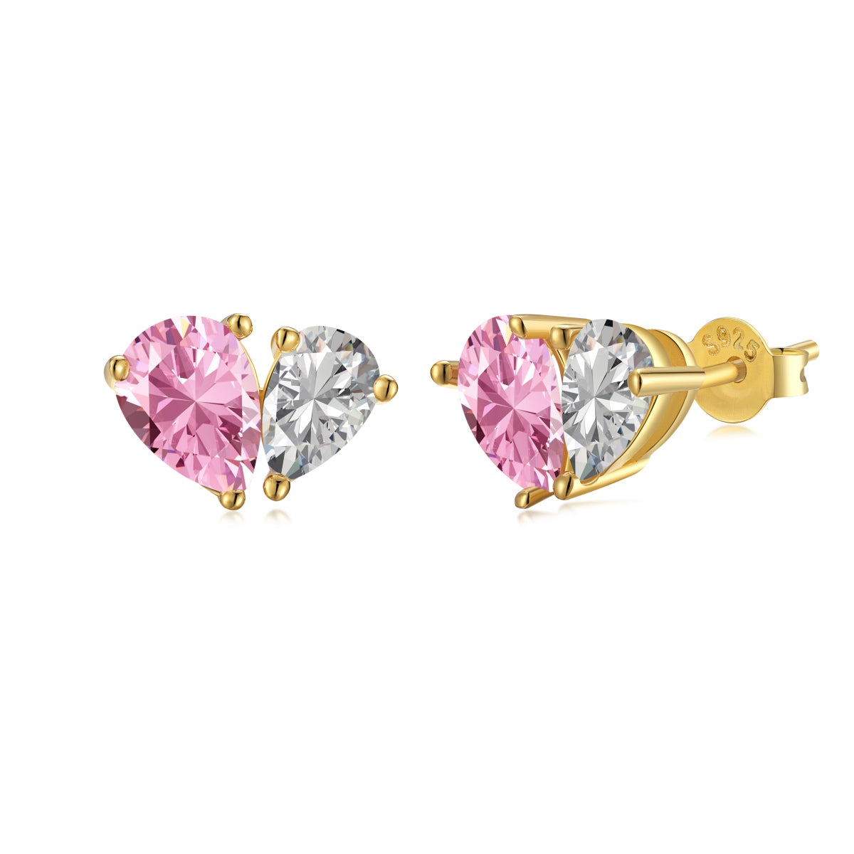 [Solara Jewelry]Dazzling Elegant Heart Cut Lover Earrings