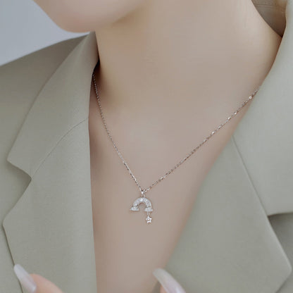 [Solara Jewelry]Unique Rainbow Star Necklace