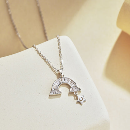 [Solara Jewelry]Unique Rainbow Star Necklace