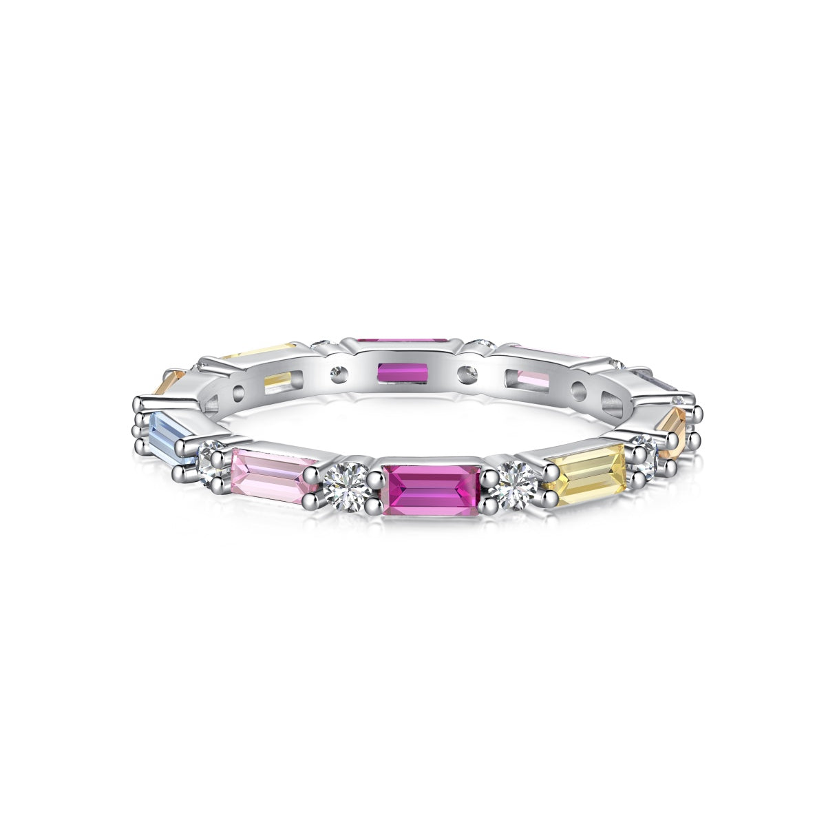 [Solara Jewelry]Lively In Shades Elegant Radiant Cut Daily Ring