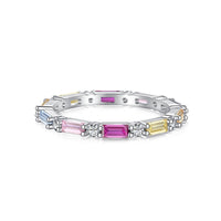 [Solara Jewelry]Lively In Shades Elegant Radiant Cut Daily Ring
