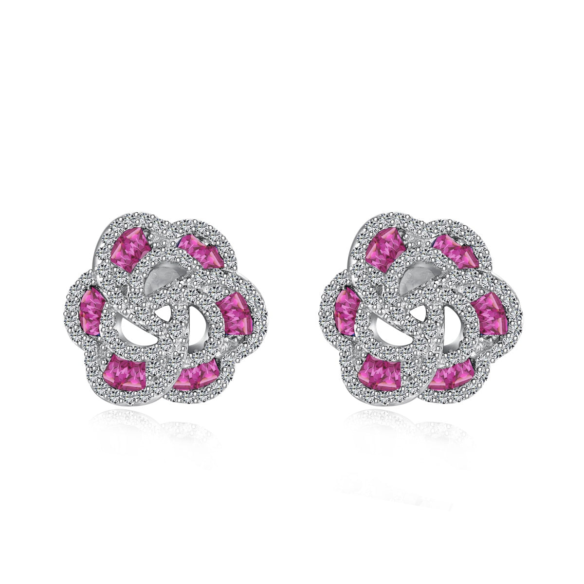 [Solara Jewelry]Exquisite Flower Shape Daily Earrings