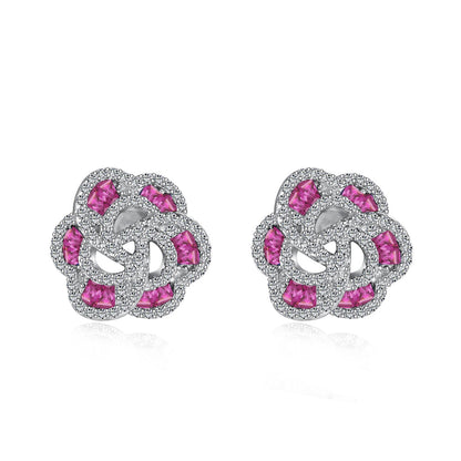 [Solara Jewelry]Exquisite Flower Shape Daily Earrings