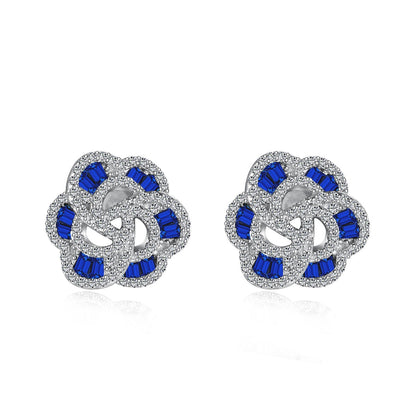 [Solara Jewelry]Exquisite Flower Shape Daily Earrings