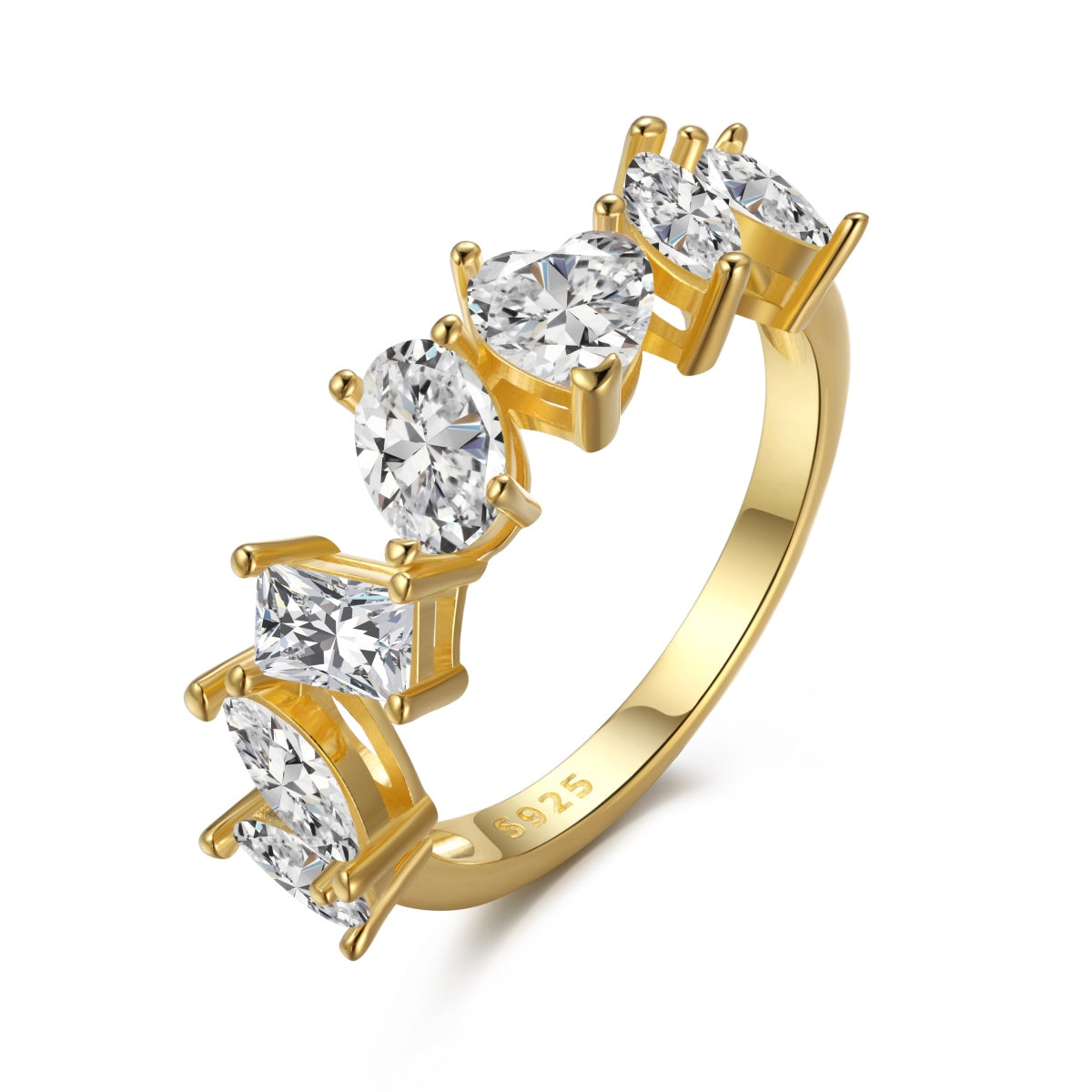 [Solara Jewelry]Delicate Multi Cut Ring