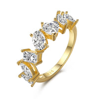 [Solara Jewelry]Delicate Multi Cut Ring