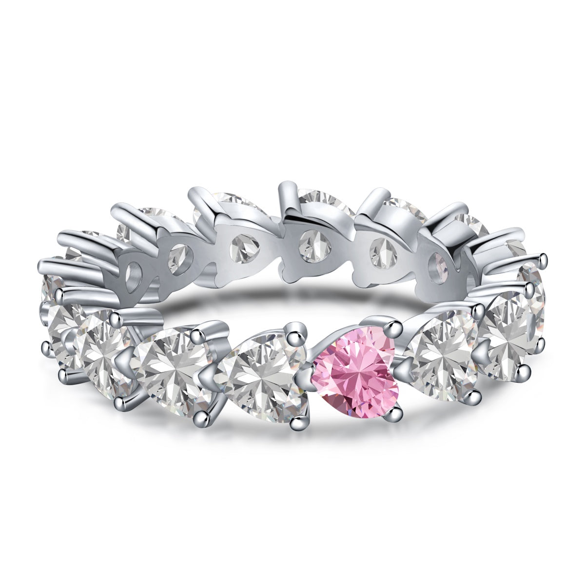 [Solara Jewelry]0.25 Carat Radiant Romance Heart Cut Lover Ring