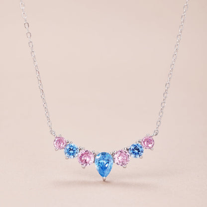[Solara Jewelry]Dainty Colorful Heart Necklace