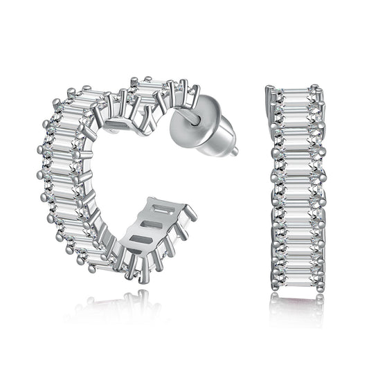 [Solara Jewelry]Radiant Heart Cutout Earrings